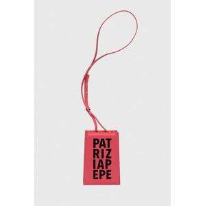 Kožená kabelka Patrizia Pepe růžová barva, 8B0052 L100