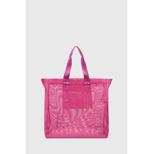 Plážová taška EA7 Emporio Armani růžová barva