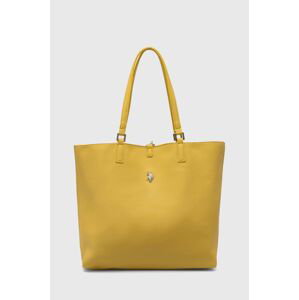 Oboustranná kabelka U.S. Polo Assn. žlutá barva, BIUXT629WVP307