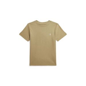 Dětské bavlněné tričko Polo Ralph Lauren béžová barva, 322832904149