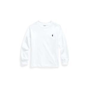 Dětská bavlněná košile s dlouhým rukávem Polo Ralph Lauren bílá barva, 322843804004