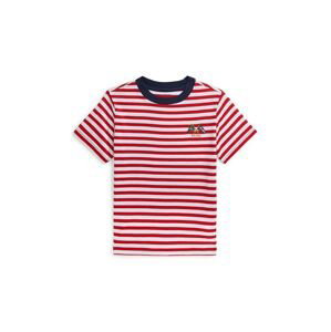 Dětské bavlněné tričko Polo Ralph Lauren červená barva, 322942204001
