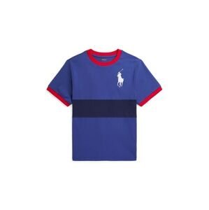 Dětské bavlněné tričko Polo Ralph Lauren červená barva, s potiskem, 323942110002