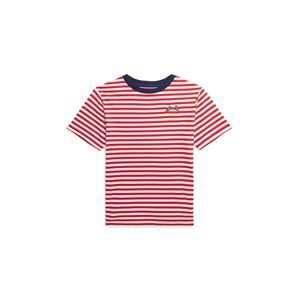 Dětské bavlněné tričko Polo Ralph Lauren červená barva, 323942204001