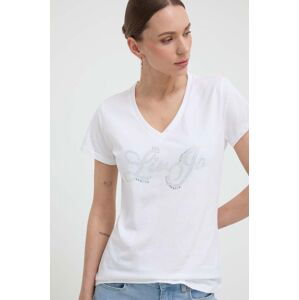 Bavlněné tričko Liu Jo bílá barva