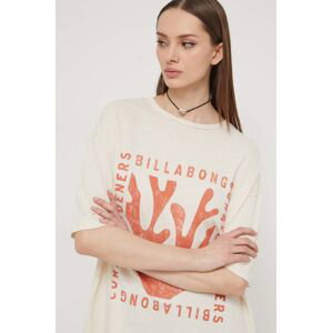 Bavlněné tričko Billabong x Coral Gardeners béžová barva, ABJKT00538