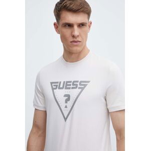 Tričko Guess QUEENCIE béžová barva, s potiskem, Z4GI09 J1314