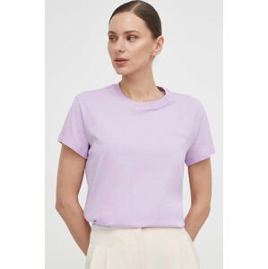Bavlněné tričko Patrizia Pepe fialová barva, 2M4373 J111