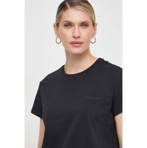 Bavlněné tričko Patrizia Pepe černá barva, 2M4373 J111