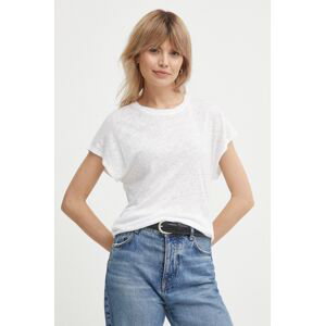 Plátěné tričko Calvin Klein bílá barva, K20K207260