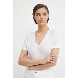 Plátěné tričko Calvin Klein bílá barva, K20K207261