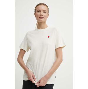 Tričko Fjallraven Hemp Blend T-shirt béžová barva, F14600163