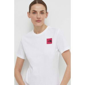 Bavlněné tričko The North Face bílá barva, NF0A87EHFN41