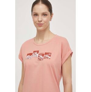 Sportovní triko Mammut Mountain růžová barva