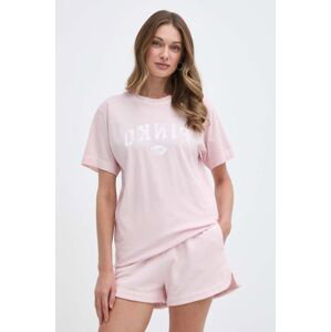Bavlněné tričko Pinko růžová barva, 104269 A25Z