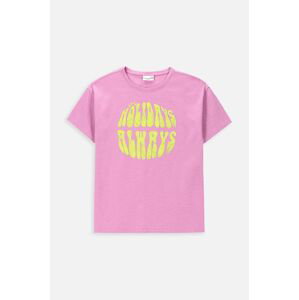 Dětské tričko Coccodrillo růžová barva