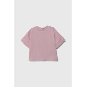 Dětské tričko Pinko Up růžová barva