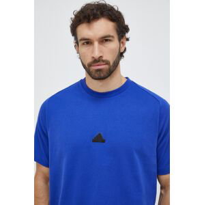 Tričko adidas Z.N.E pánské, modrá barva, hladké, IR5232