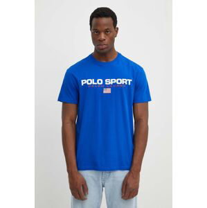 Bavlněné tričko Polo Ralph Lauren s potiskem, 710750444