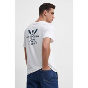 Bavlněné tričko Pepe Jeans CALLUM bílá barva, s potiskem, PM509370