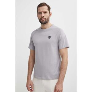 Bavlněné tričko Hummel hmlLGC KAI REGULAR HEAVY T-SHIRT šedá barva, s aplikací, 223989