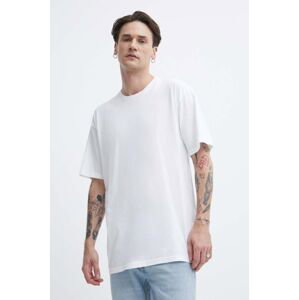 Bavlněné tričko Vans 3-pack bílá barva
