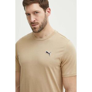 Bavlněné tričko Puma BETTER ESSENTIALS hnědá barva, 675977