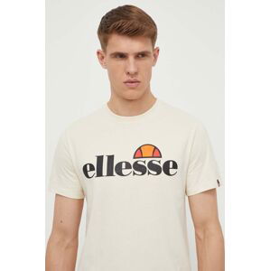 Bavlněné tričko Ellesse SL Prado Tee béžová barva, s potiskem, SHV07405