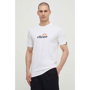 Bavlněné tričko Ellesse Trea T-Shirt bílá barva, s potiskem, SHV20126