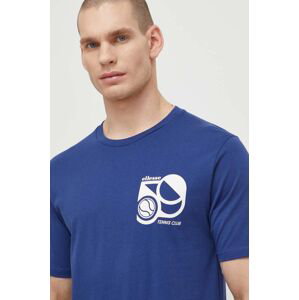 Bavlněné tričko Ellesse Sport Club T-Shirt tmavomodrá barva, s potiskem, SHV20273
