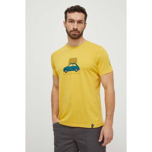 Tričko LA Sportiva Cinquecento žlutá barva, s potiskem, N55735735