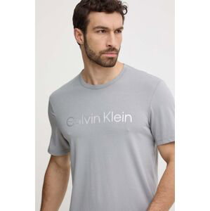 Tričko Calvin Klein Underwear šedá barva, s potiskem, 000NM2264E