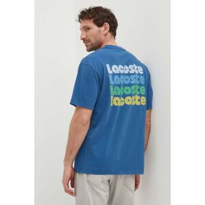 Bavlněné tričko Lacoste s potiskem