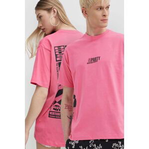 Bavlněné tričko Vertere Berlin růžová barva, s potiskem, VER T220
