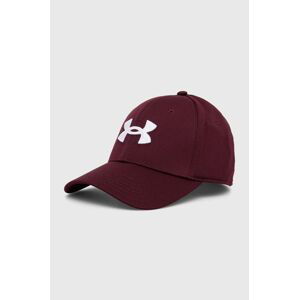 Kšiltovka Under Armour vínová barva, s aplikací, 1376700