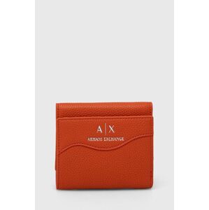 Peněženka Armani Exchange oranžová barva, 948530 CC783