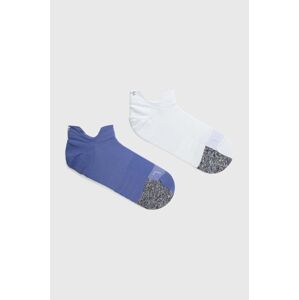 Ponožky Under Armour Breathe (2-pack) dámské, fialová barva, 1370096