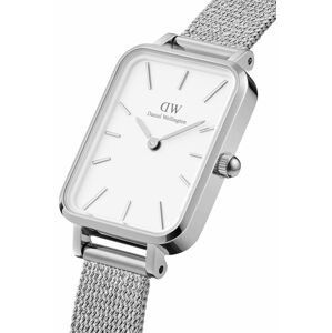 Hodinky Daniel Wellington Quadro Pressed stříbrná barva