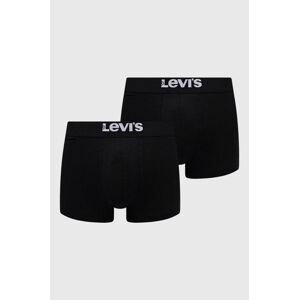 Boxerky Levi's 2-pack pánské, černá barva, 37149.0805-001