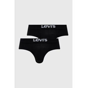 Spodní prádlo Levi's 2-pack pánské, černá barva