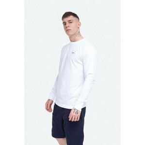 Bavlněné tričko s dlouhým rukávem Wood Wood Han bílá barva, s potiskem, 11935408.2334-BRIGHTWHIT