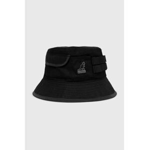 Bavlněný klobouk Kangol černá barva, bavlněný, K5328.BK001-BK001