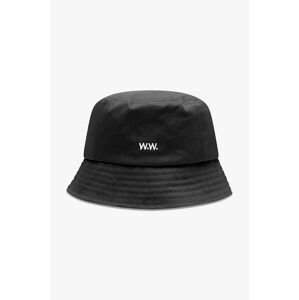 Bavlněný klobouk Wood Wood Ossian Bucket Hat černá barva, 12240817-7083 BLACK