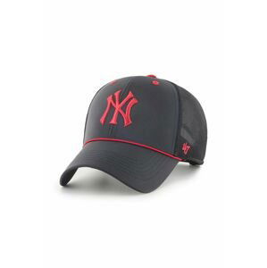 Kšiltovka 47brand MLB New York Yankees černá barva, s aplikací