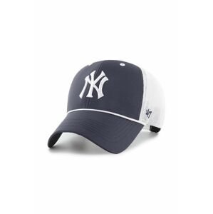 Čepice z vlněné směsi 47brand MLB New York Yankees tmavomodrá barva, s aplikací