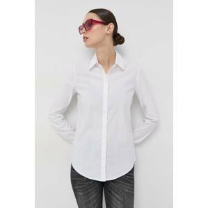 Košile Armani Exchange dámská, bílá barva, slim, s klasickým límcem