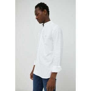 Košile Les Deux bílá barva, regular, s límečkem button-down