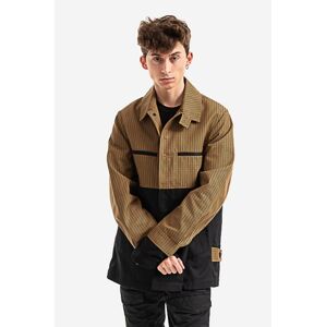 Bunda Wood Wood Reno Tech Twill Jacket 12215902-5124 KHAKI pánská, hnědá barva, přechodná