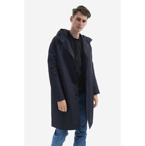 Bunda Wood Wood Tobias Twill Parka Coat 12135900-5269 NAVY pánská, černá barva, přechodná