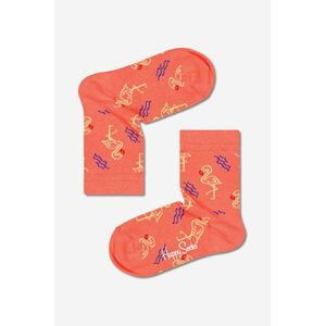 Dětské ponožky Happy Socks růžová barva, Skarpetki dziecięce Happy Socks Flamingo KFAM01-2700